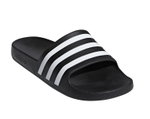 adidas Badeschuhe Adilette Aqua 3-Streifen (Cloudfoam Fußbett, vorgeformter EVA-Riemen) schwarz/weiss - 1 Paar